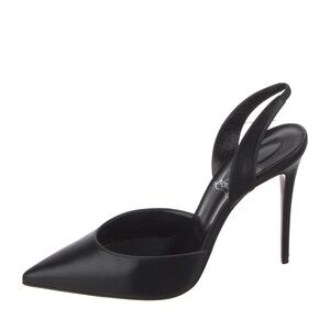 Christian Louboutin Leather Slingback Pumps, size 8